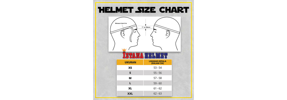 Helmet Size Chart