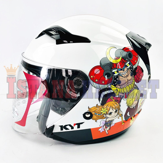 KYT VENOM OPEN JUNIOR #01 ONE PIECE WH (L)