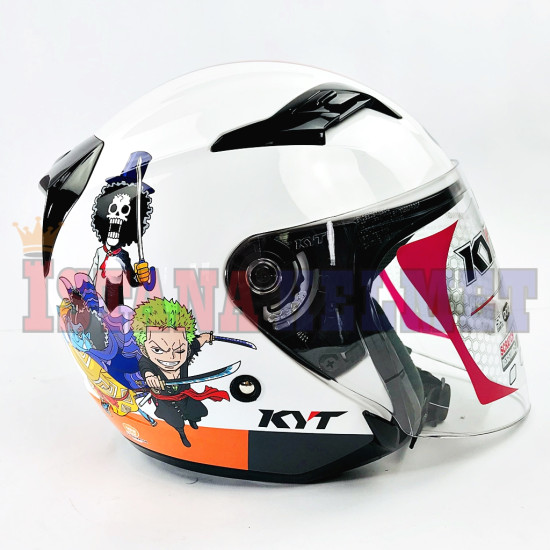 KYT VENOM OPEN JUNIOR #01 ONE PIECE WH (M)