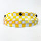 PET RETRO CFM CHECKERBOARD YLW