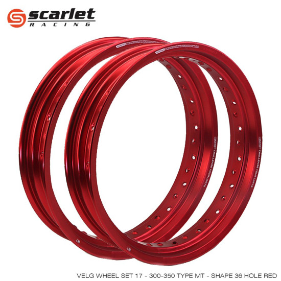 RIM SCARLET 36H 300/350-17 RED (GP)