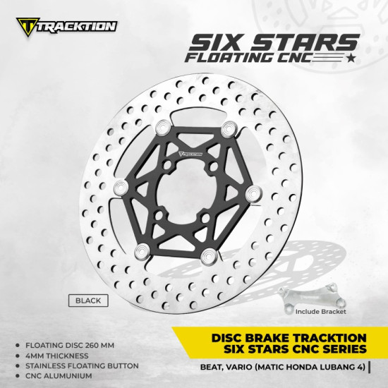 BEAT PIR DISK TRACKTION SIXSTAR 26 BK (GP)